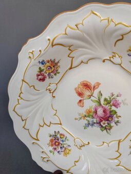 Velký porcelánový servírovací talíř Weimar (1945-1949) - 8