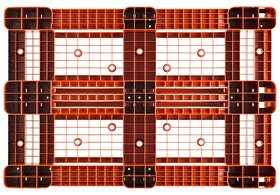 Plastové palety, PEVNOSTNÍ, rozměr EUR - 8