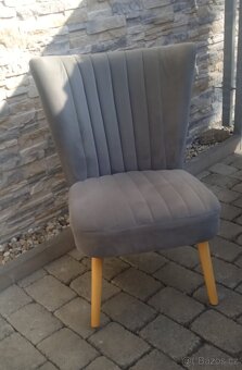Křeslo šedé barvy - 8