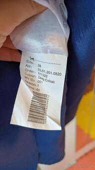 Společenské modré šaty - 8