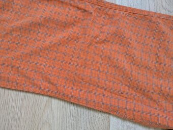 Oranžové kostkované Rejoice kalhoty / vel. S - 8