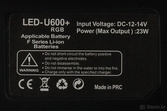 LED RGB světlo LED600 – Výkonné 40W + stativ - 8