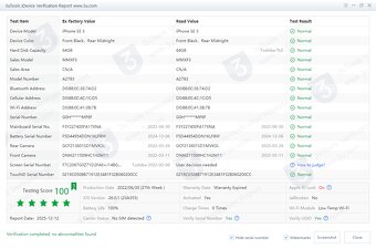 iPhone SE (2022) 64 GB Baterie 100% - 8