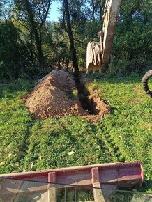 Výkopové práce, přistavení kontejneru, míchání betonu - 8