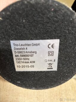 2x malá stolní lampička, nerez a sklo - 8