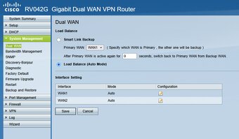 Cisco Dual WAN VPN Router RV042G - 8