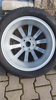 Alu kola 5x112 r17 Dijon orig. Vw Golf VII - zimní pneu - 8