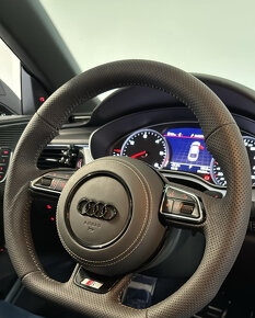 AUDI VOLANT - zkoseny - perforovana koža - S logo - 8