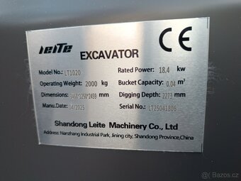 Minibagr - bagr - 1T , 2T ,  3T , nový, záruka, DPH - 8