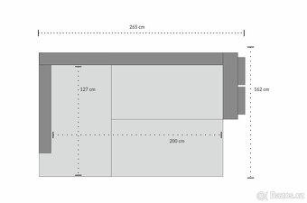 Rohová rozkládací sedačka - 8