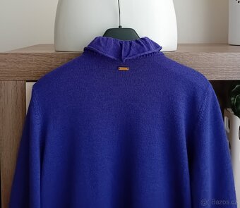 Escada dámský luxusní kardigan vel. L vlna + hedvábí - 8