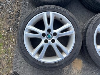 Original letní kola Škoda Elba 5x100 6,5J ET43 205/45 R16 - 8