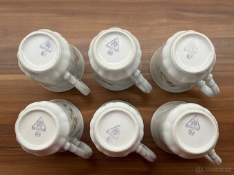 6 kusů retro hrnků Czechoslovakia - 8
