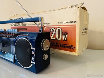 Radiomagnetofon/boombox Sharp WQ-261Z, rok 1985 - 8