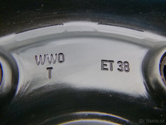 Plechové disky sada originál VW 5x112 6,5Jx17 ET38 TPMS - 8