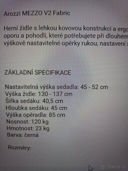 Herni kreslo Arozzi Mezzo V2 fabric - 8