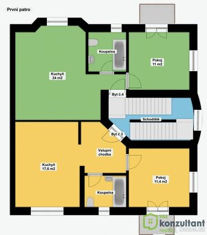 Pronájem bytu 2+kk 37 m², Praha - Smíchov, ev.č. 00941 - 8