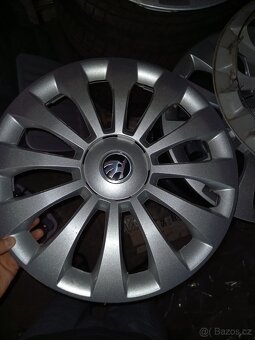 zánovní ocelové disky/poklice - Škoda (185/60 R15,6Jx15) - 8