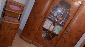 starožitná ložnice, komplet, první republika, Art Deko - 8