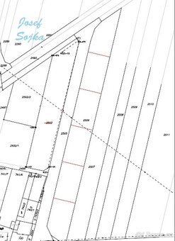 Prodej stavebního pozemku v obci Strachotín, 1749m2 - 8