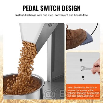 Automatická vážící plnička 10 - 1000g s nožním pedálem, nere - 8