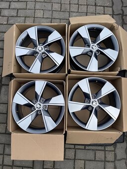 ORIGINÁL Alu Škoda NIVALIS R17, 5x112 - ZÁNOVNÍ - 8