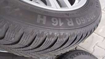 Prodám alu ATS na vozy Audi,VW, Škoda pneu 205/60/16 zima - 8
