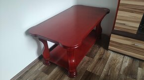 Gauč rustikální,rozkládací+konf.stůl - 8