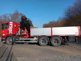 Scania G410 +Fassi 545+valník,ČR,1MAJ - 8