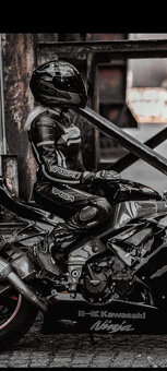 Damská kožená bunda na moto RSA bunda vel. XS, - 8