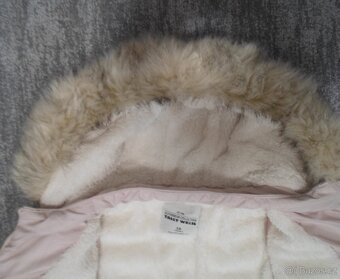Růžová bunda bundička s kožíškem - S, M, 36, 38 - 8