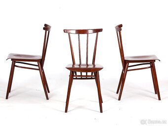 Elegantní designové židle TATRA v TOP kondici, 3 kusy. - 8