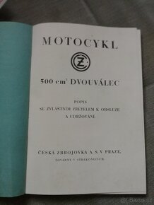 2x příručka ČZ 500 návod + seznam dílů - 8