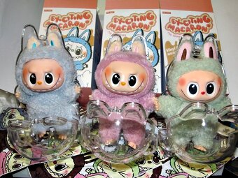Obal pouzdro + Monsters Macaron přívěsek LABUBU / Lafufu - 8