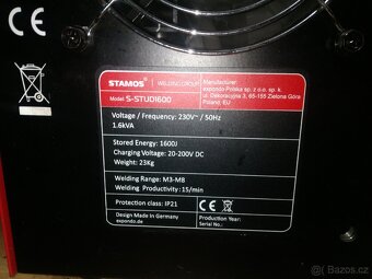 Bodovací svářečka  STAMOS Stud 1600 Made in Germany - 8