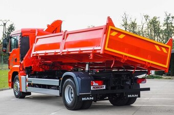 TŘÍSTRANNÝ SKLÁPĚČ + HYDRAULICKÁ RUKA MAN TGS 18.320 EURO4 - 8
