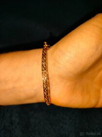 Stary naramok Diamanty Vintage Rucna pilka - 8