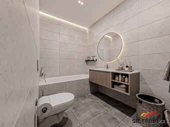 Novostavba bytu 2+kk/B, celkem 44,5 m2, balkon, 2.NP, Praha - 8