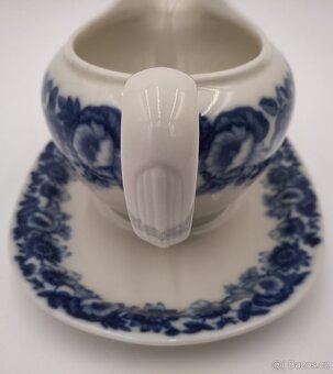 Starožitný omáčník - Kobalt KPM GERMANY, Krásný stav - 8