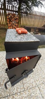 Zahradní udírna plechová-kovová - 8