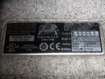 Profesionální napařovací žehlička Jiffy Steamer - 8