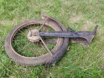 Přední vidlice NSU 125 ZDB originální stav včetně barvy - 8