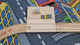 Vláčkodráha Brio Ikea Lidl koleje - perón, nádraží - 8