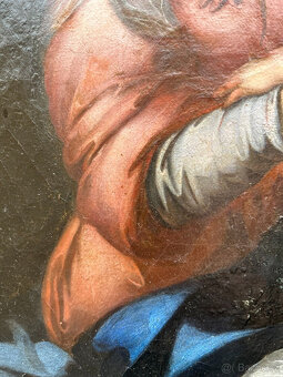 18. století. Madona s dítětem italské školy, starožitná olej - 8