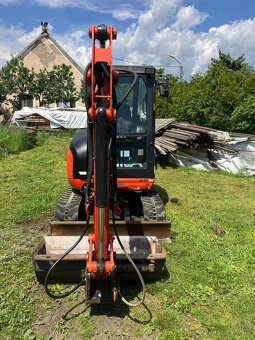 Prodám minibagr Kubota U27 s nulovým přesahem zádě - 8