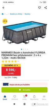 Nadzemní bazén Florida Premium 2x4x1,22 m s příslušenstvím - 8