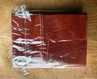 Ruční papír, kůže - zápisník / album - 8