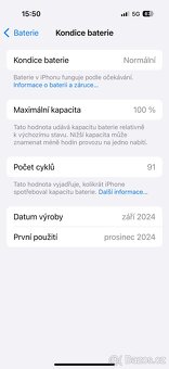 iPhone 15 pro 128GB bílý Titan - 8