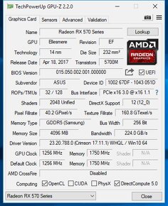 ASUS Radeon RX570 Expedition OC Edition 4GB jako nová - 8