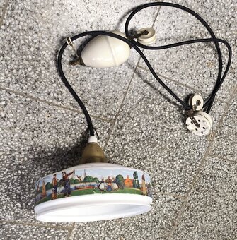 krásný starožitný kompletní stahovací lustr 3 - 8